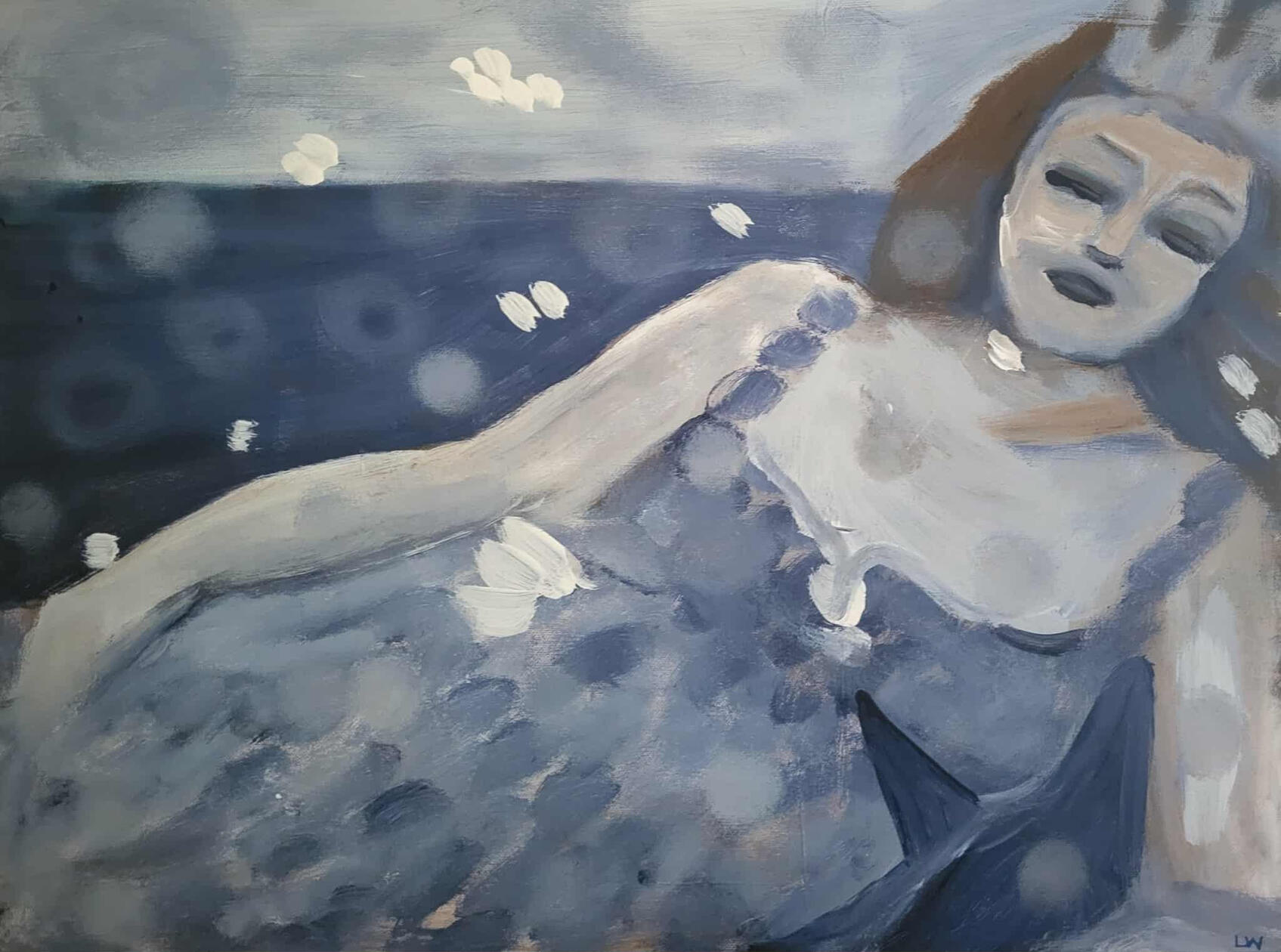 somebody's princess 20x16 acrylic on canvas $125