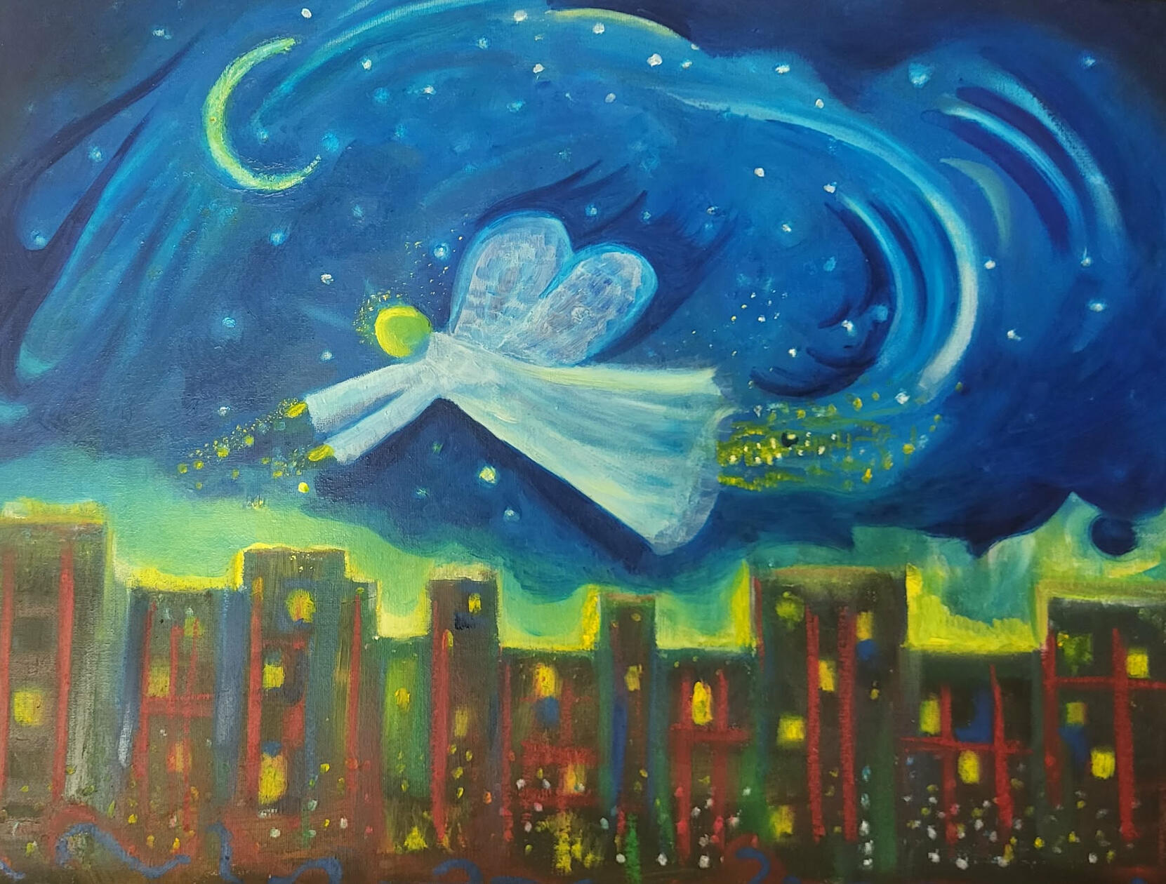 every night 18x24 oil on canvas board $225