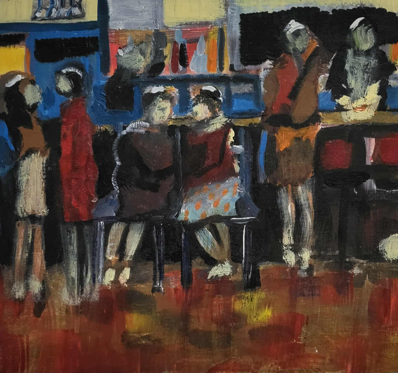 our own world 8x8 oil on board