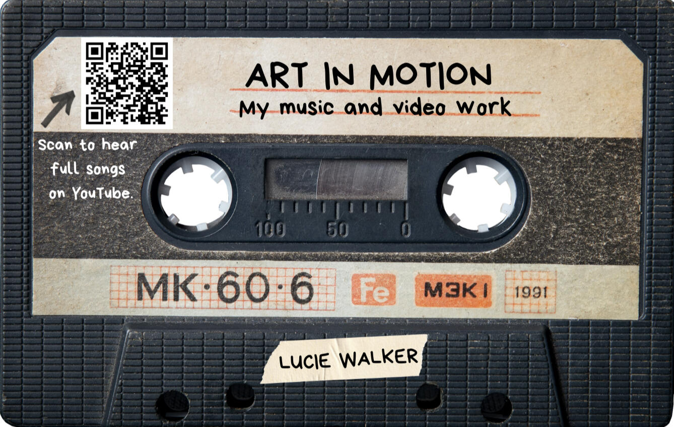 original painting by singerluciewalker advertising private painting workshops - whimsical women and paint yourself happy